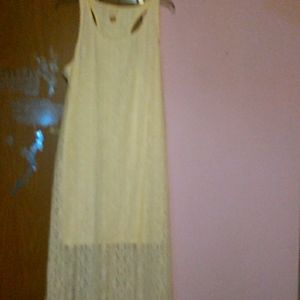 Ankle length lace dress